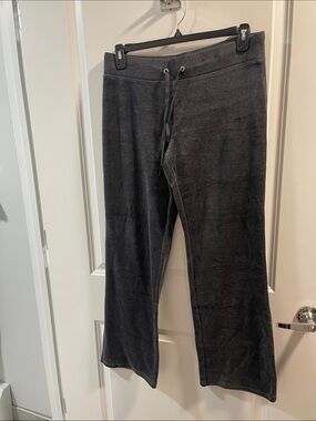 Comfort Zone Charcoal Velour Lounge Pants